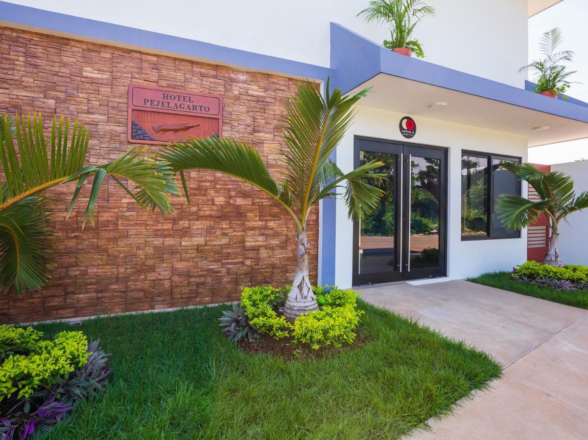 Hotel Pejelagarto Bacalar Buitenkant foto