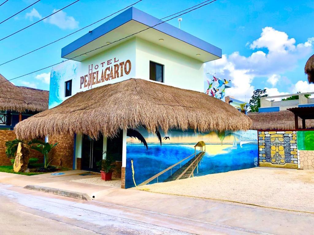 Hotel Pejelagarto Bacalar Buitenkant foto