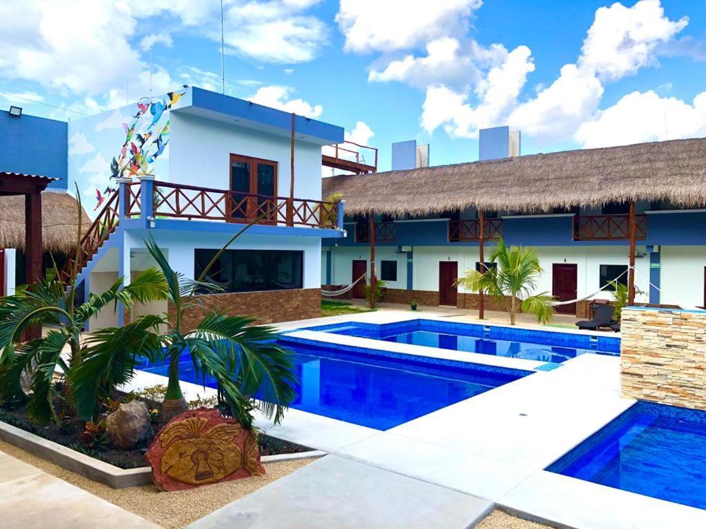 Hotel Pejelagarto Bacalar Buitenkant foto