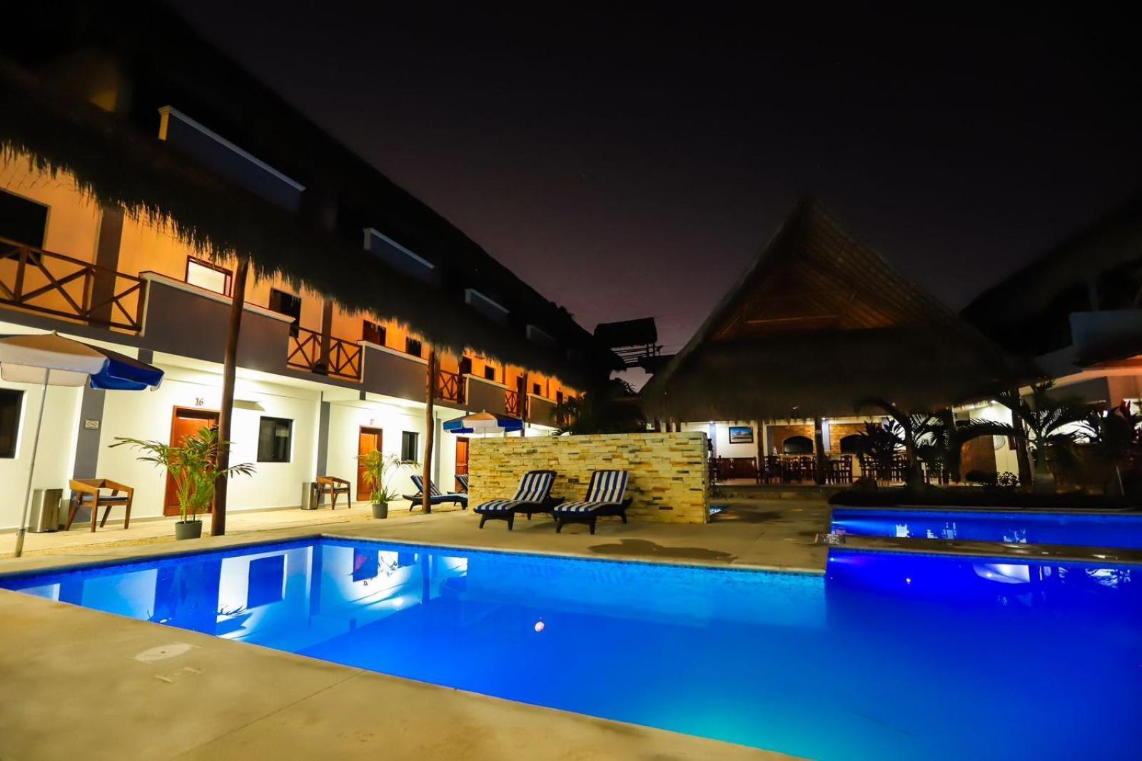 Hotel Pejelagarto Bacalar Buitenkant foto